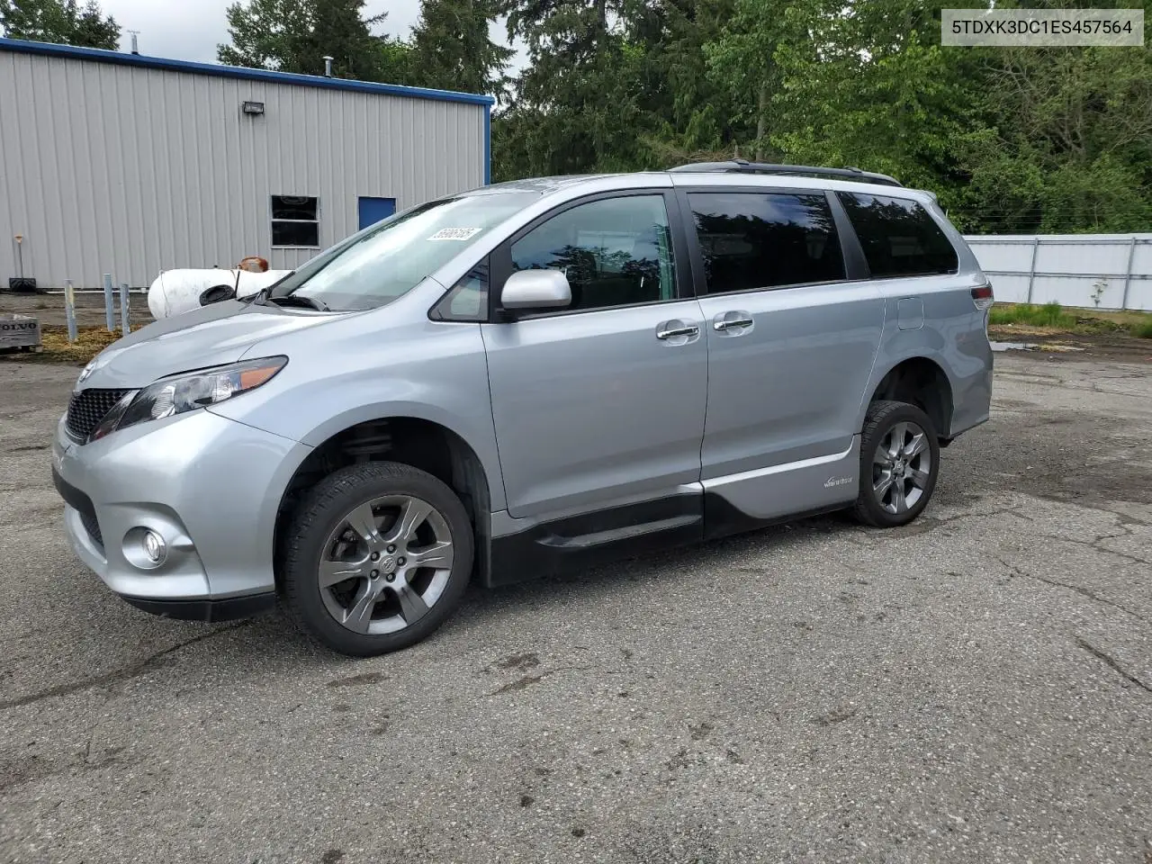 2014 Toyota Sienna Sport VIN: 5TDXK3DC1ES457564 Lot: 56986185