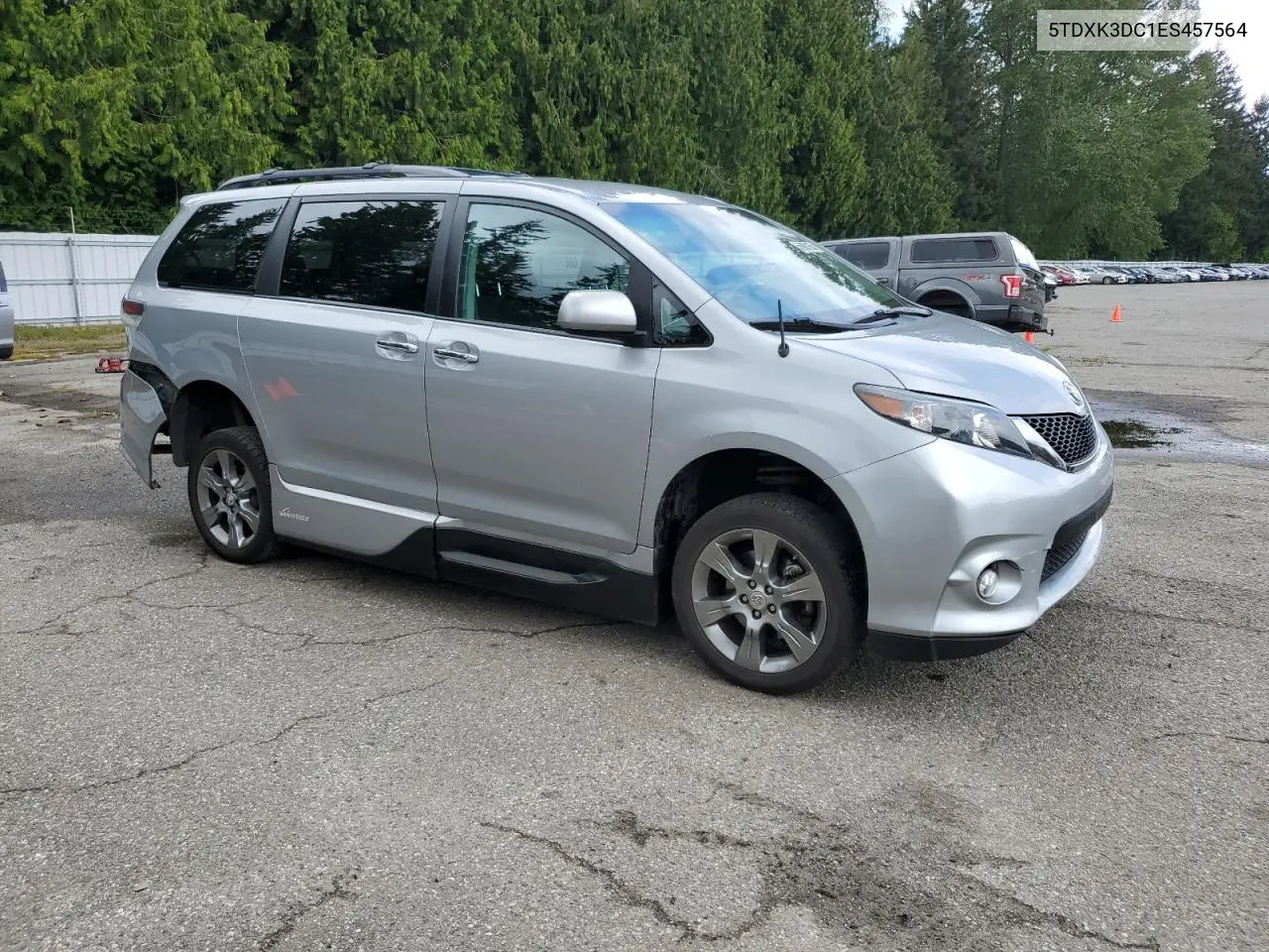 2014 Toyota Sienna Sport VIN: 5TDXK3DC1ES457564 Lot: 56986185
