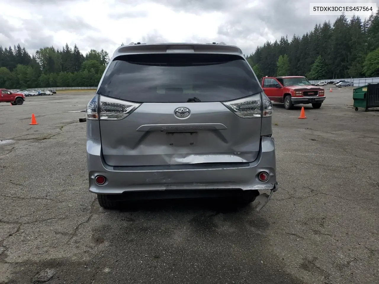 2014 Toyota Sienna Sport VIN: 5TDXK3DC1ES457564 Lot: 56986185
