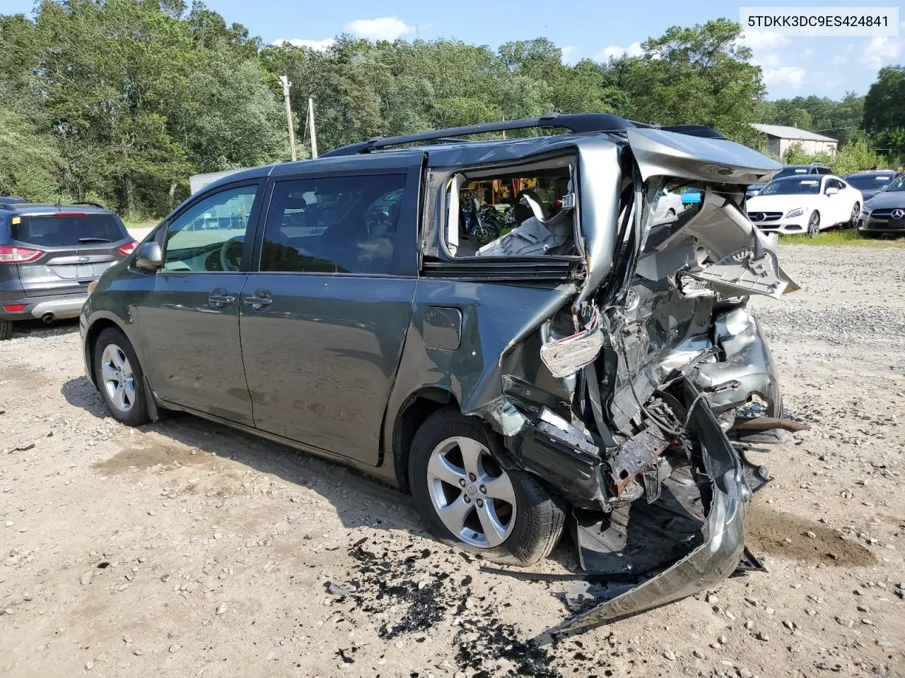 2014 Toyota Sienna Le VIN: 5TDKK3DC9ES424841 Lot: 59098365