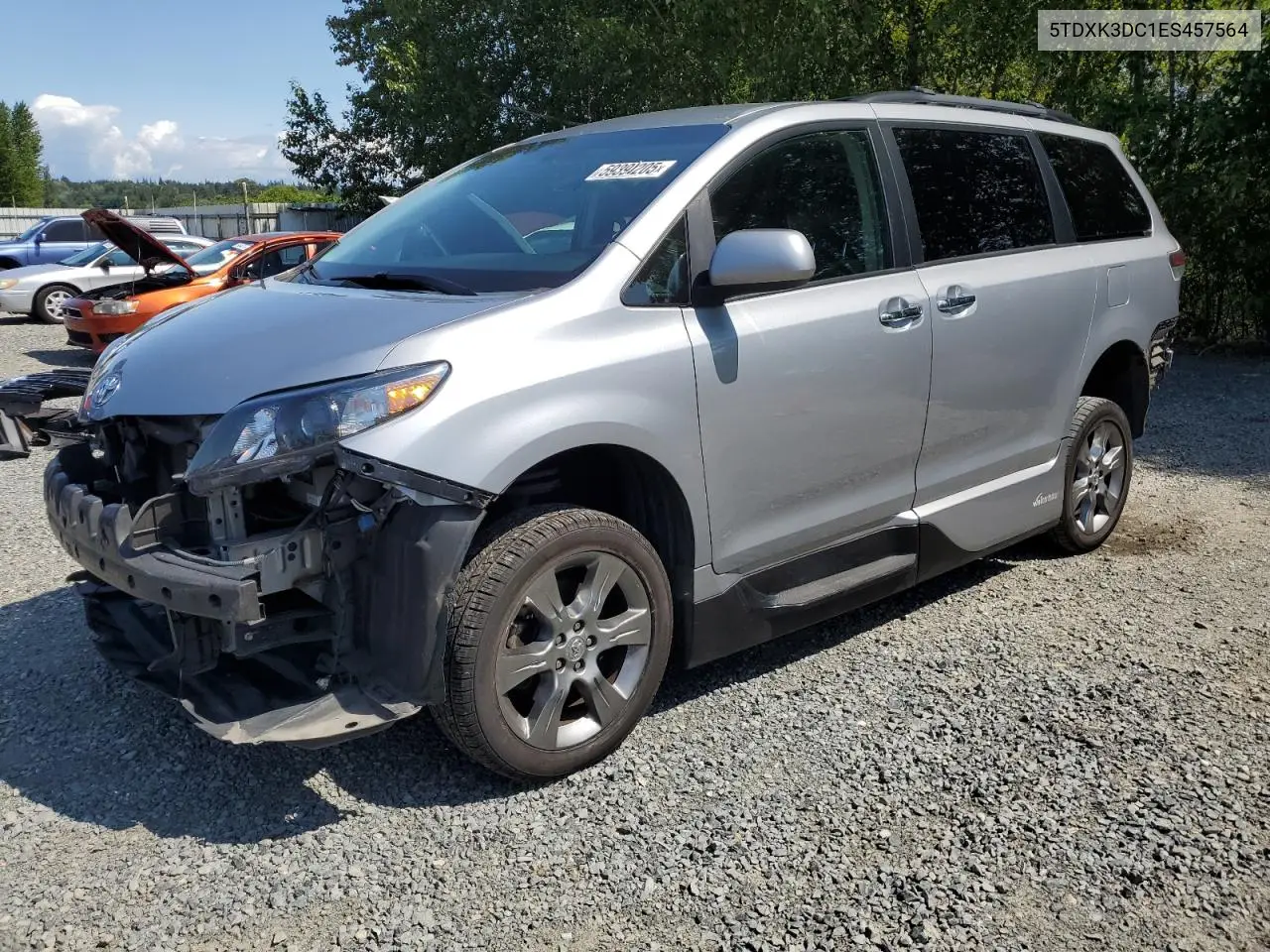 5tdxk3dc1es457564 5TDXK3DC1ES457564 2014 Toyota Sienna Sport