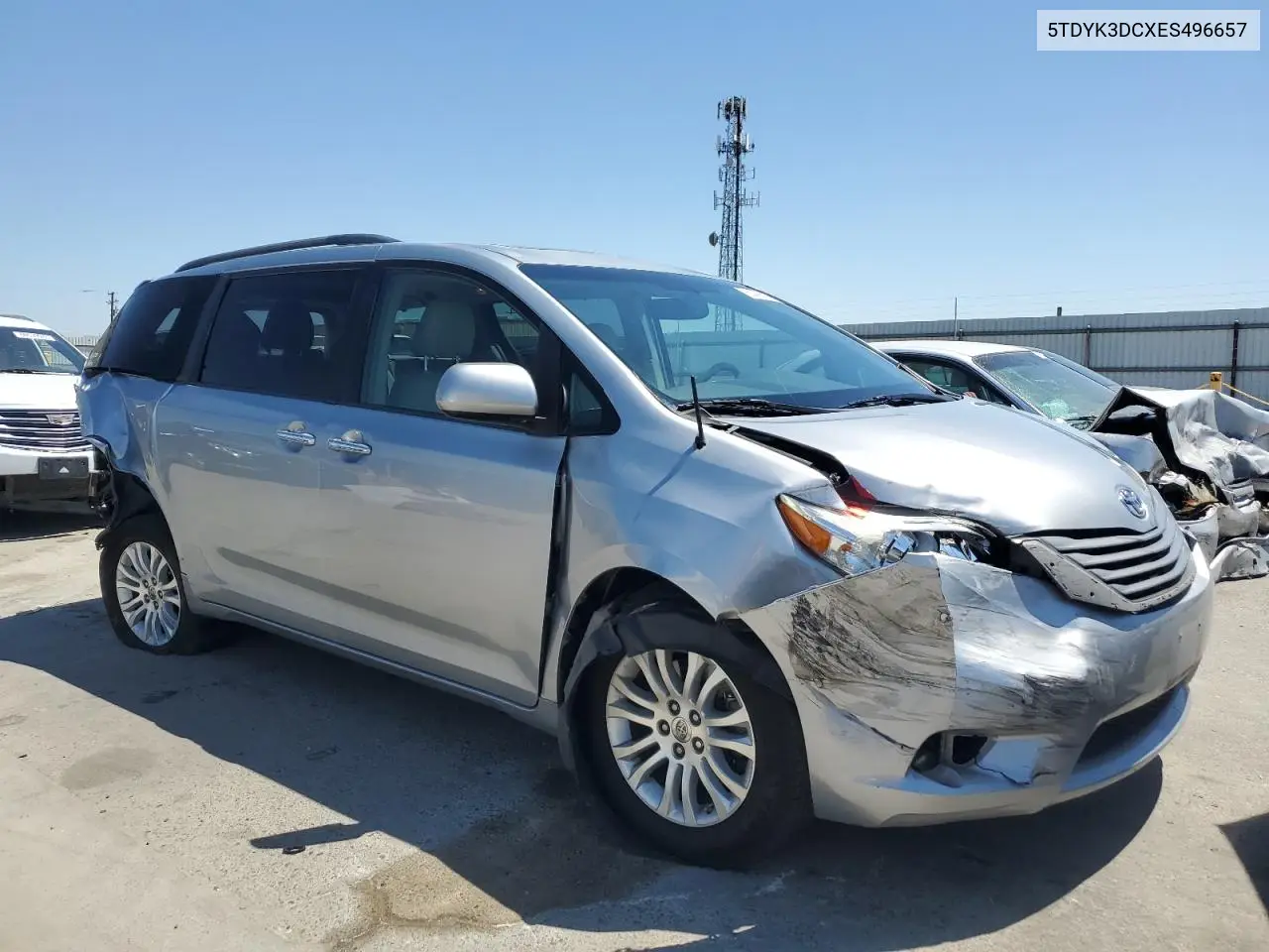 2014 Toyota Sienna Xle VIN: 5TDYK3DCXES496657 Lot: 60498015