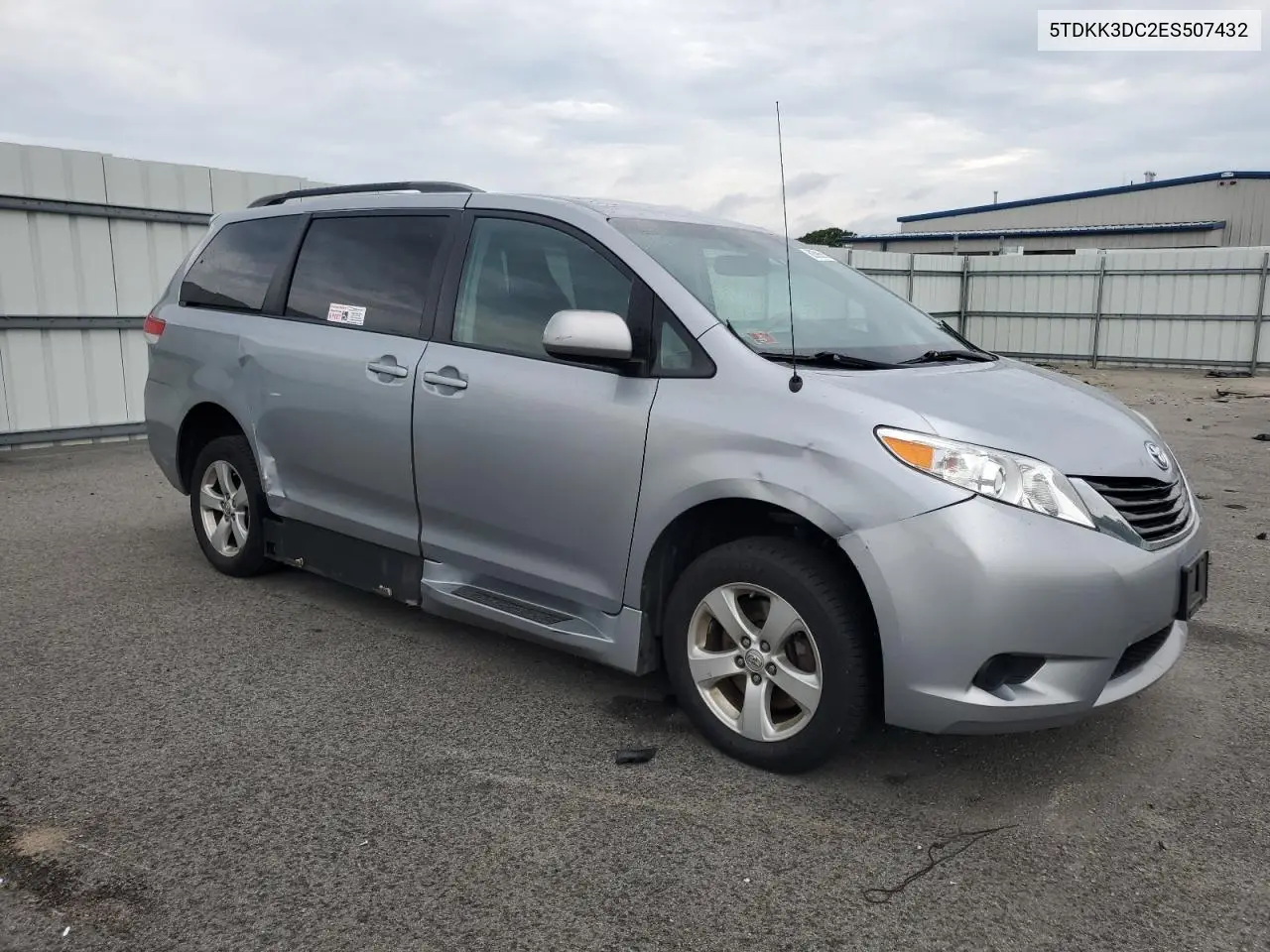 2014 Toyota Sienna Le VIN: 5TDKK3DC2ES507432 Lot: 62598565