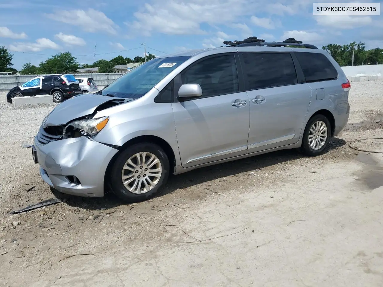 2014 Toyota Sienna Xle VIN: 5TDYK3DC7ES462515 Lot: 63008685