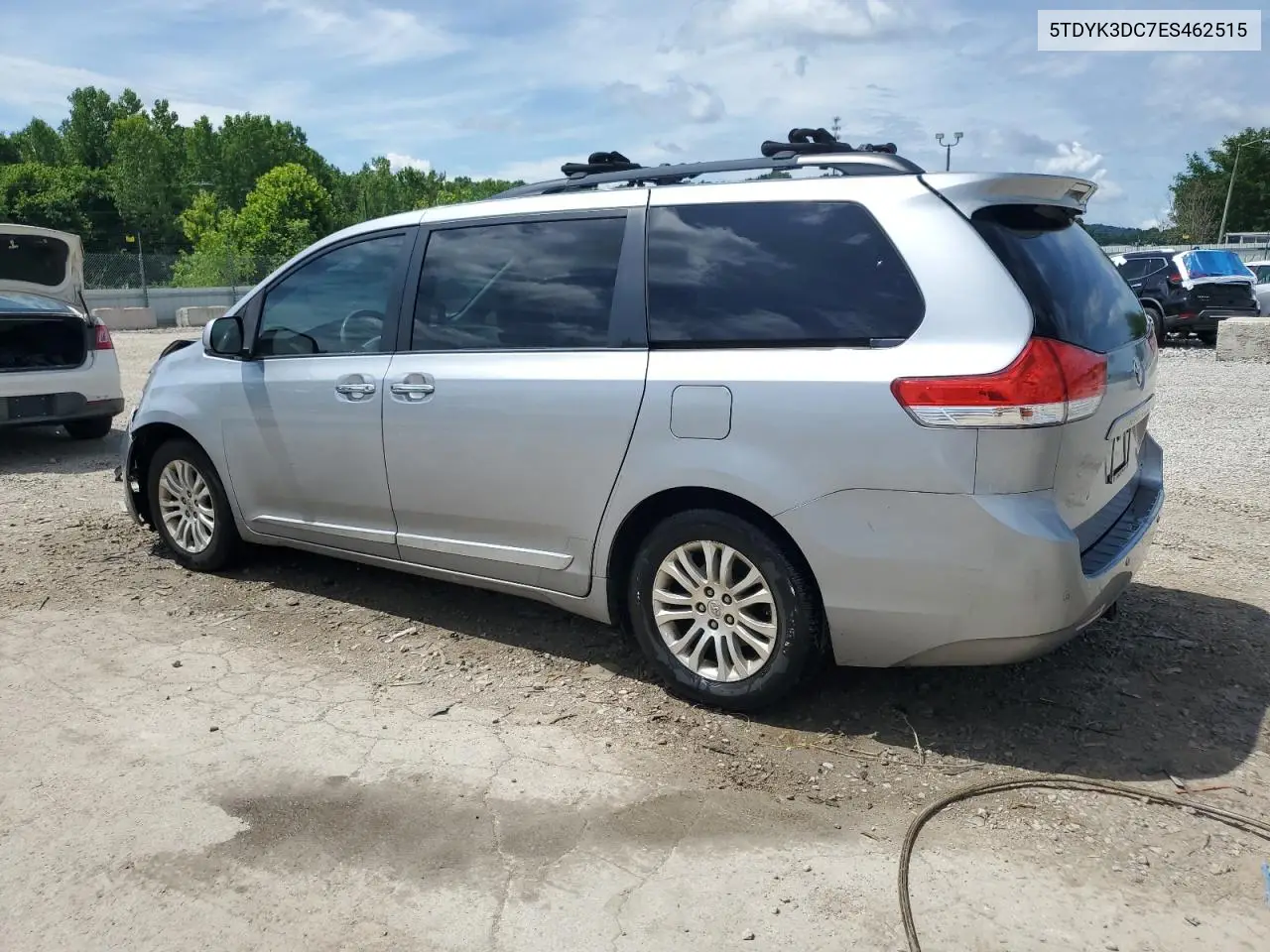 2014 Toyota Sienna Xle VIN: 5TDYK3DC7ES462515 Lot: 63008685