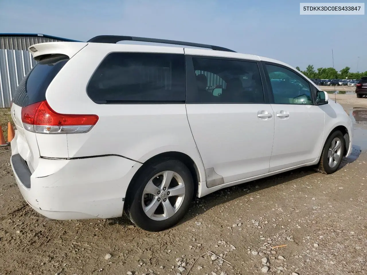 2014 Toyota Sienna Le VIN: 5TDKK3DC0ES433847 Lot: 63260025