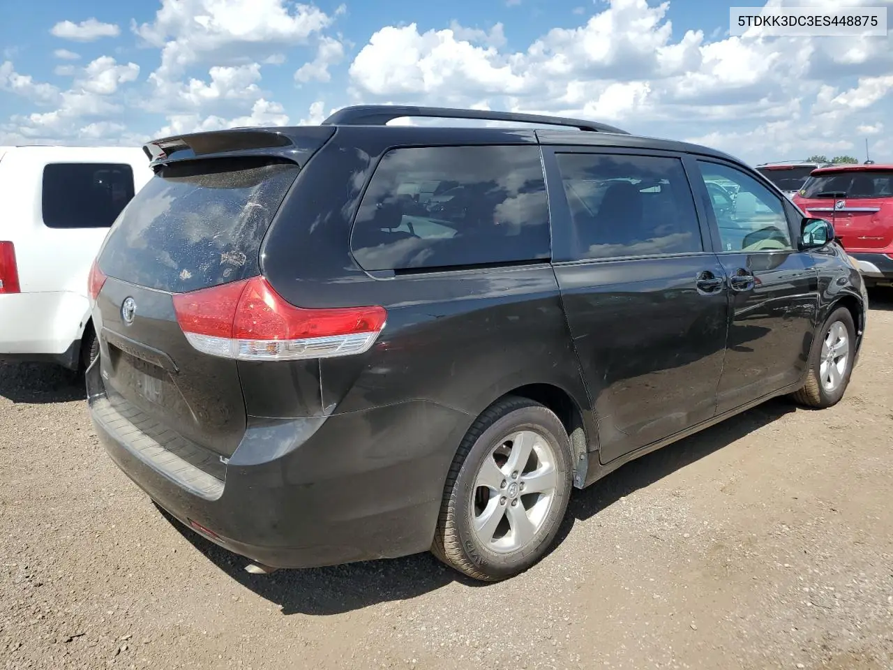 2014 Toyota Sienna Le VIN: 5TDKK3DC3ES448875 Lot: 63431135