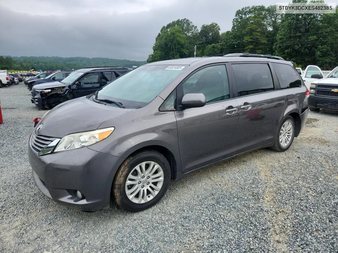 2014 Toyota Sienna Xle VIN: 5TDYK3DCXES482385 Lot: 64924005