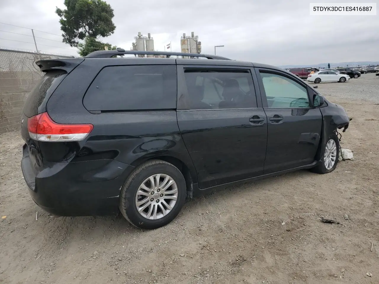 2014 Toyota Sienna Xle VIN: 5TDYK3DC1ES416887 Lot: 65646055