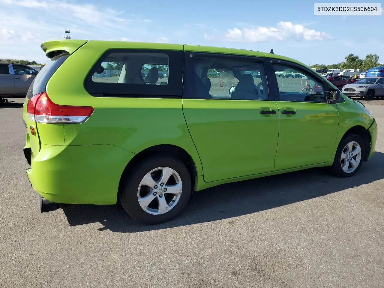 2014 Toyota Sienna VIN: 5TDZK3DC2ES506604 Lot: 65727965