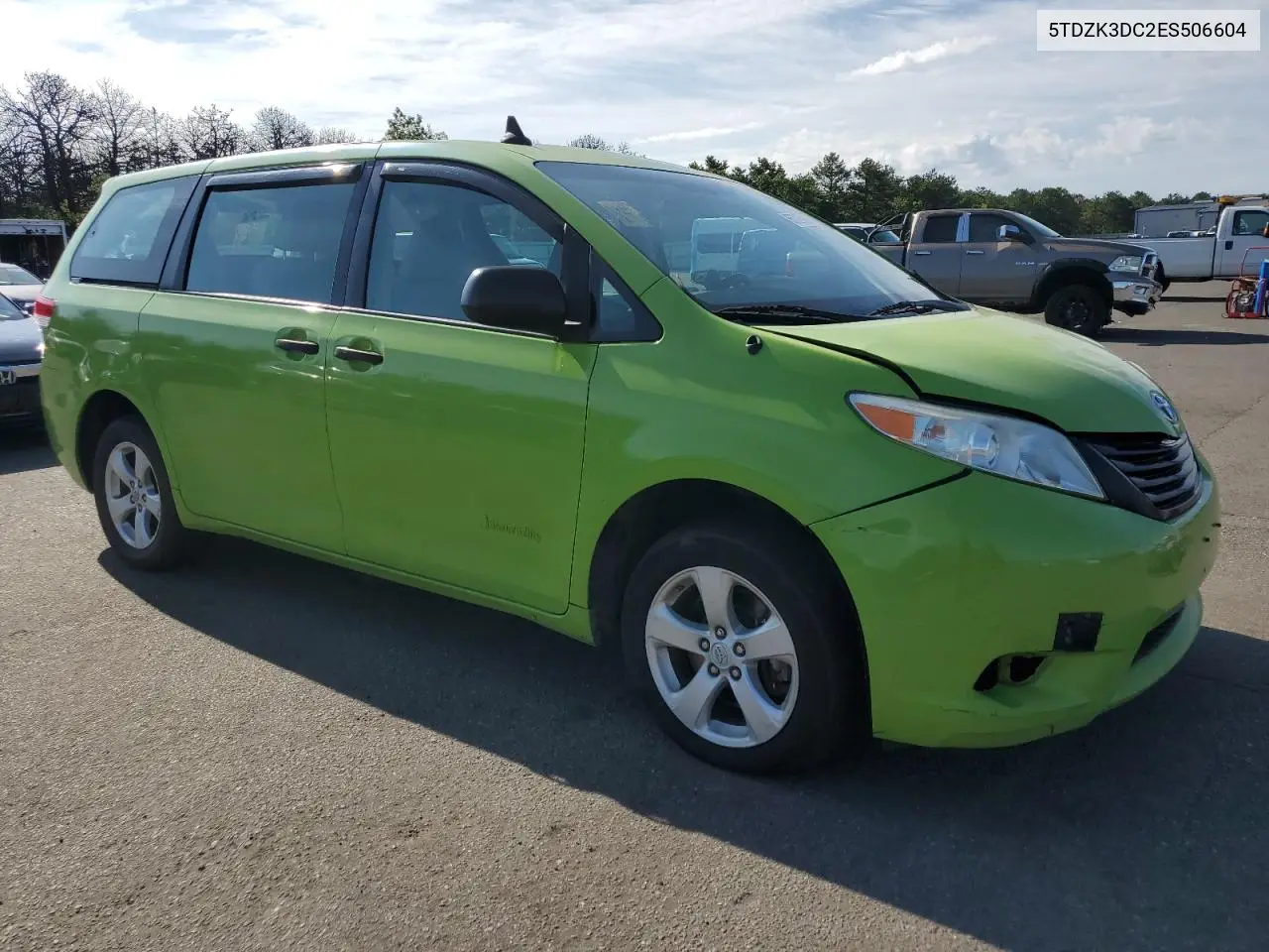 2014 Toyota Sienna VIN: 5TDZK3DC2ES506604 Lot: 65727965