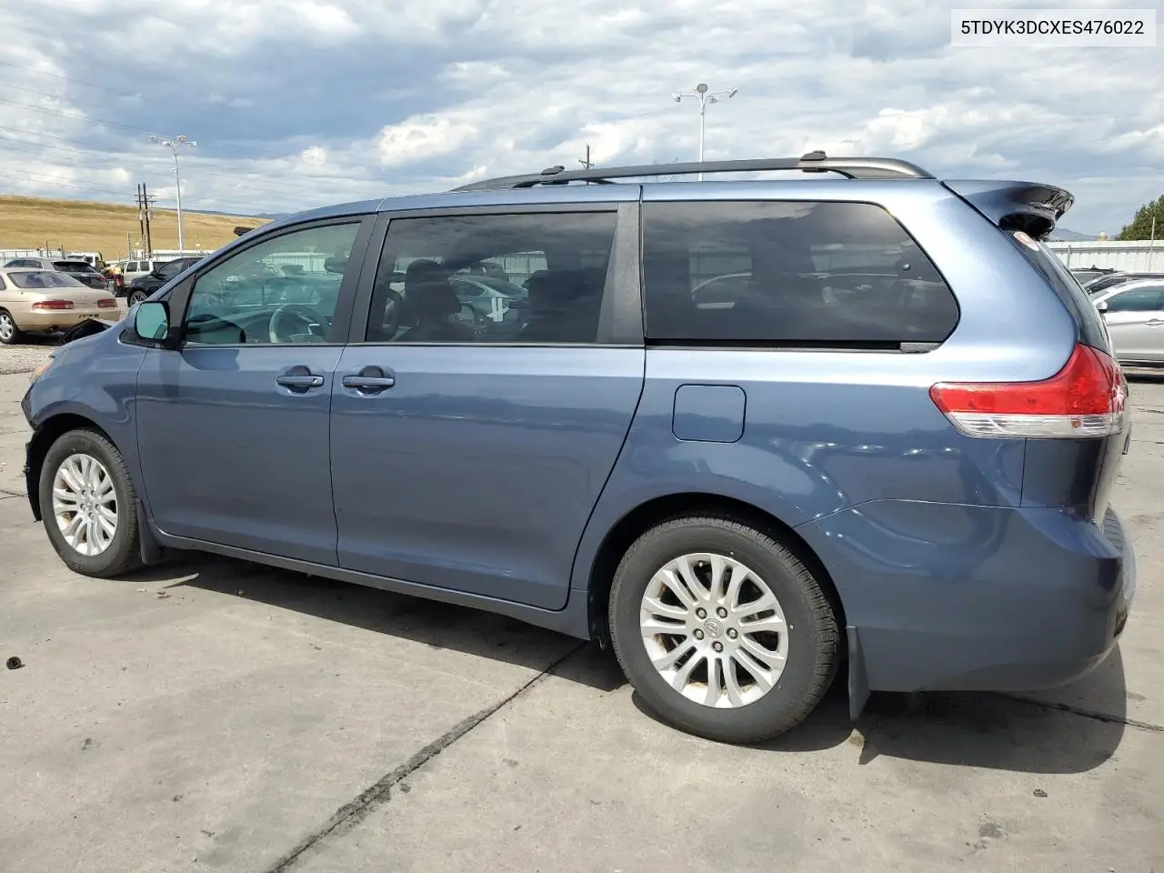 2014 Toyota Sienna Xle VIN: 5TDYK3DCXES476022 Lot: 65758015