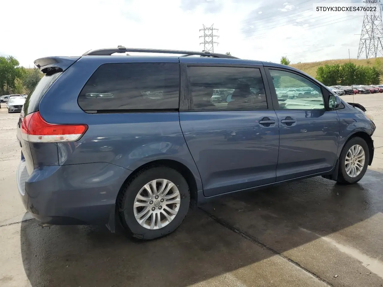 2014 Toyota Sienna Xle VIN: 5TDYK3DCXES476022 Lot: 65758015