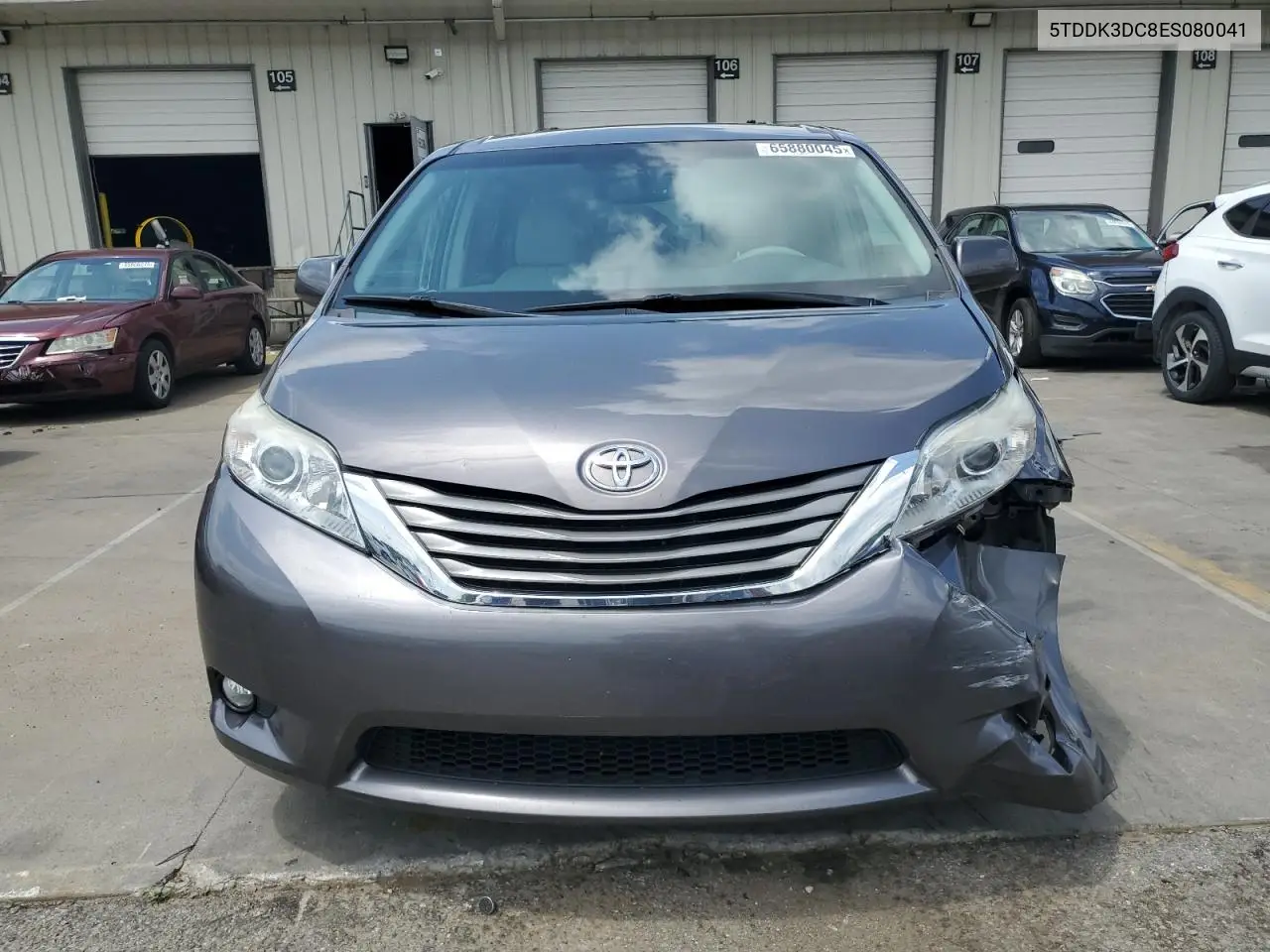 2014 Toyota Sienna Xle VIN: 5TDDK3DC8ES080041 Lot: 65880045