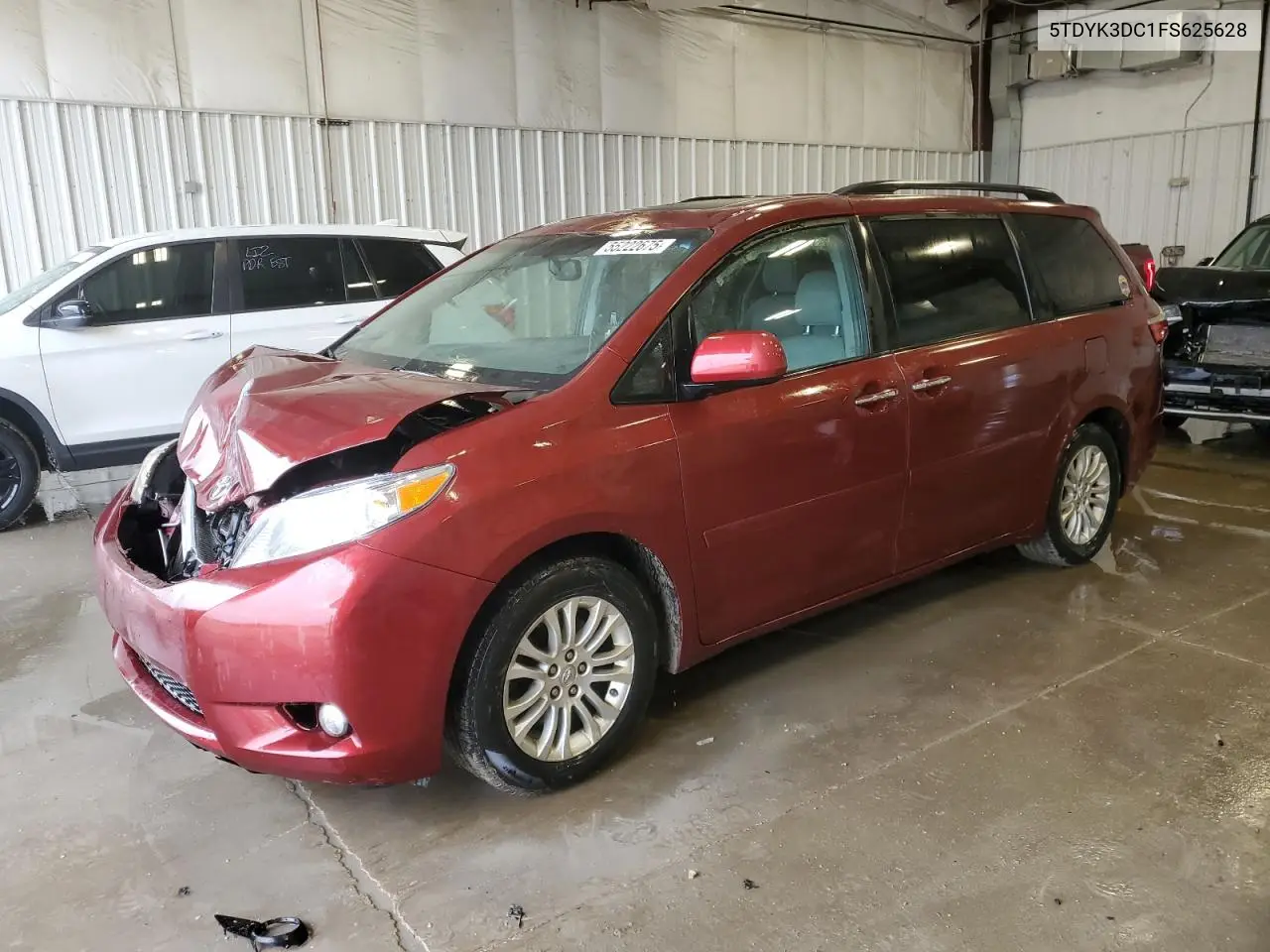 2015 Toyota Sienna Xle VIN: 5TDYK3DC1FS625628 Lot: 55222675