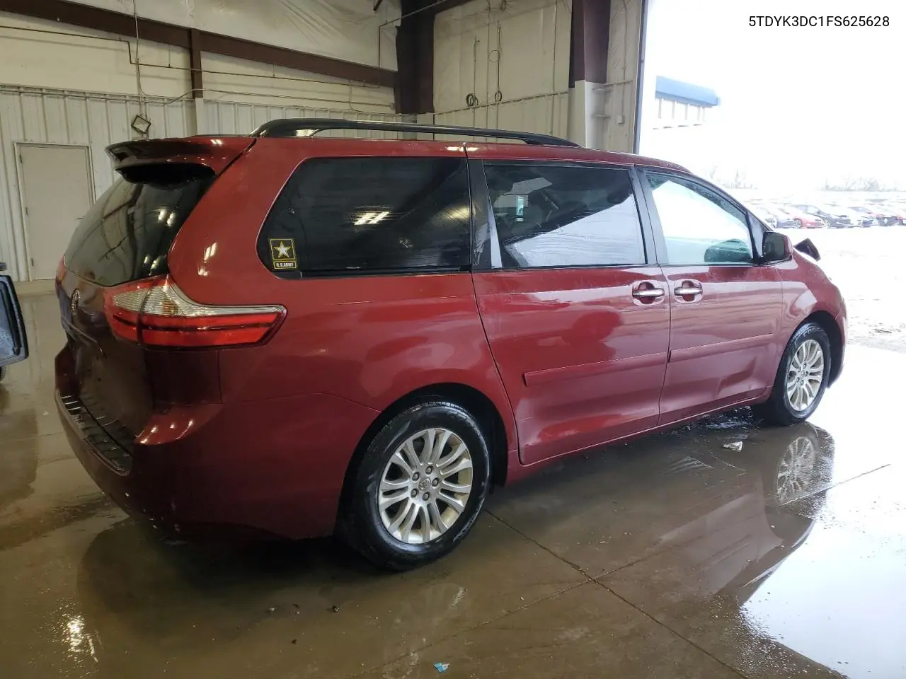 2015 Toyota Sienna Xle VIN: 5TDYK3DC1FS625628 Lot: 55222675