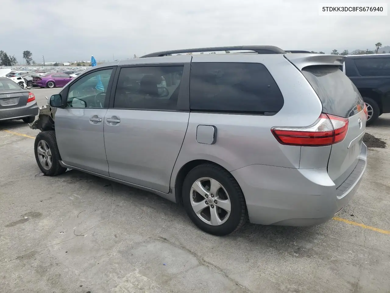 2015 Toyota Sienna Le VIN: 5TDKK3DC8FS676940 Lot: 56007555