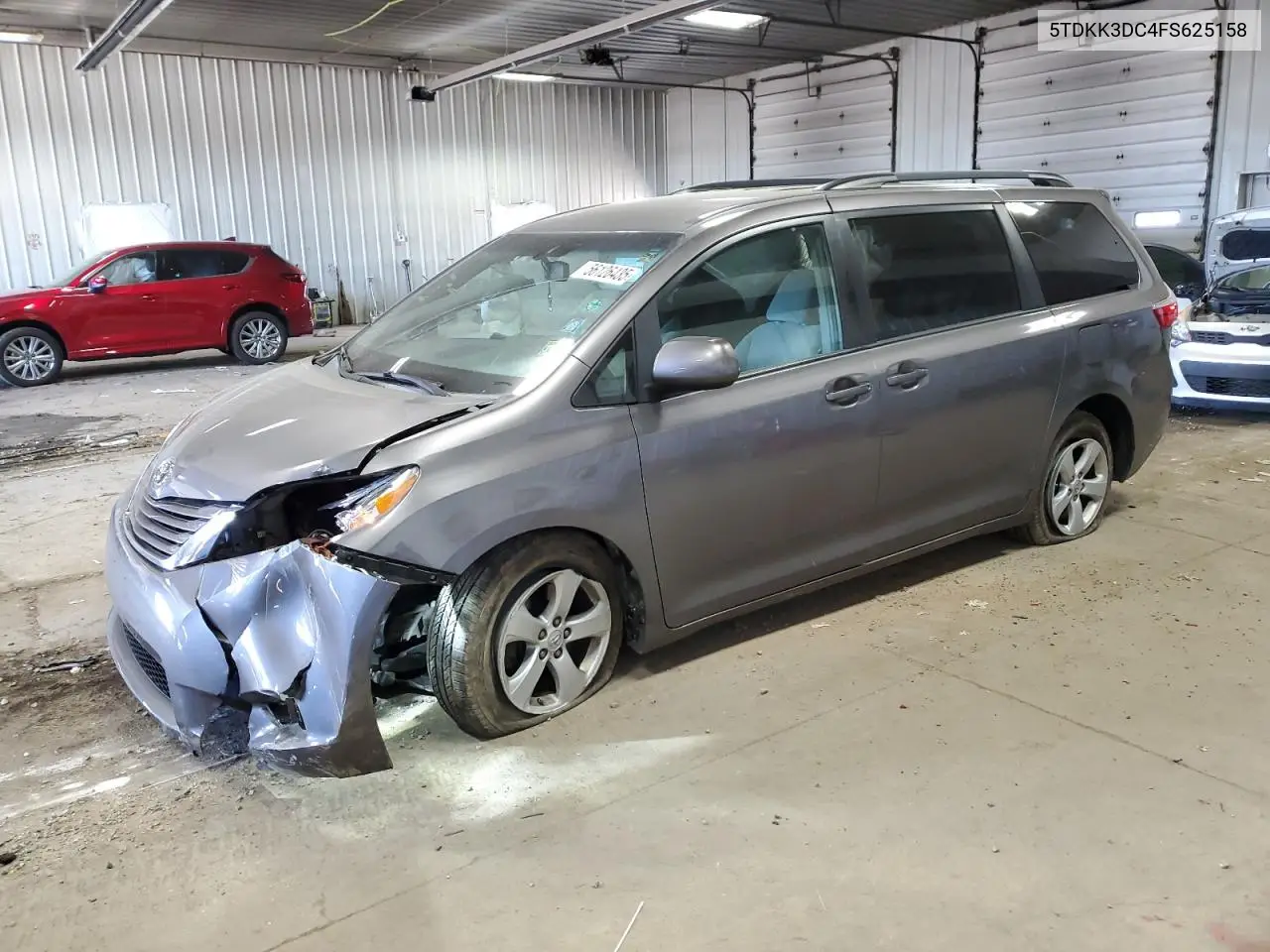 2015 Toyota Sienna Le VIN: 5TDKK3DC4FS625158 Lot: 56126435