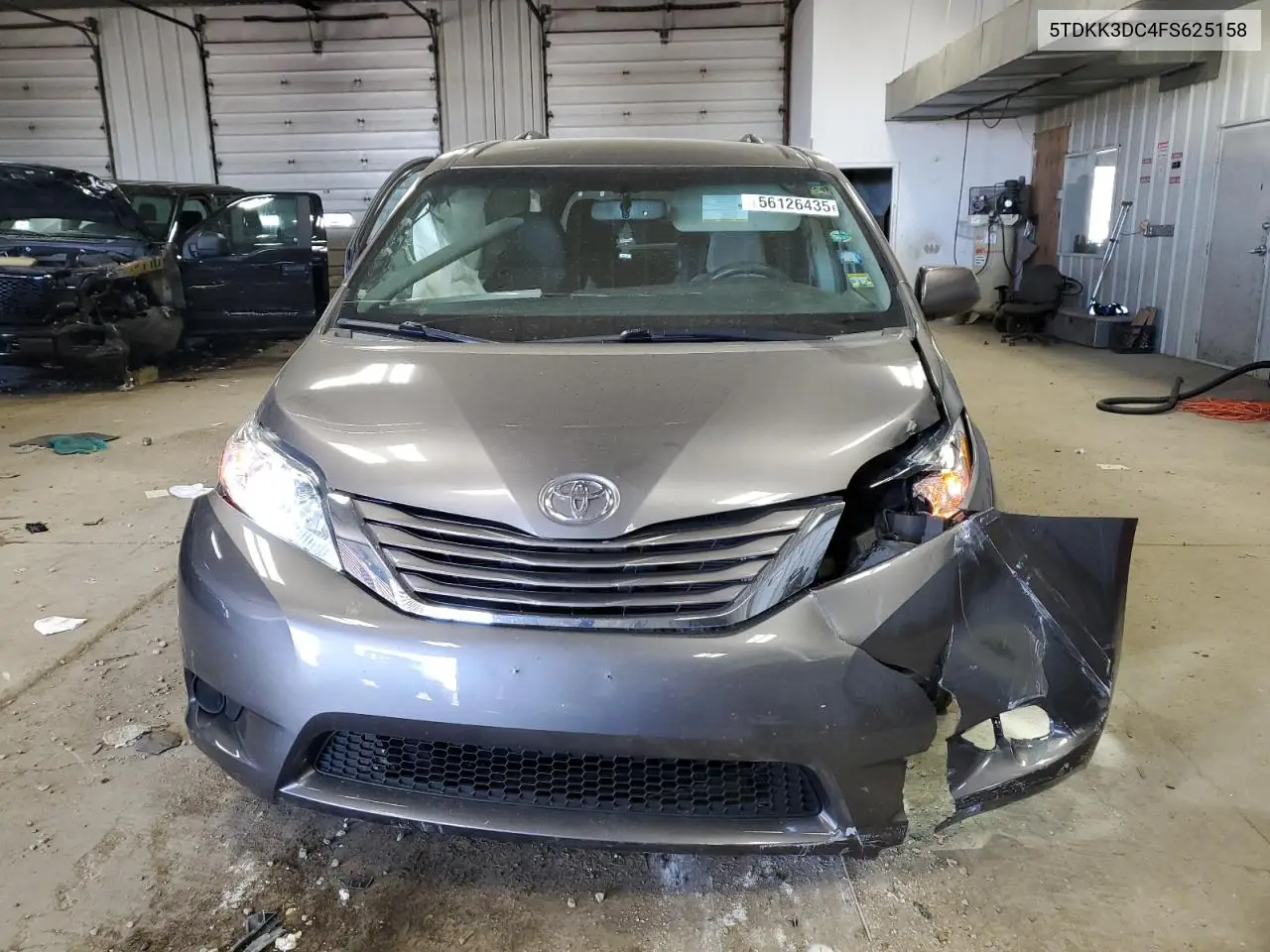 2015 Toyota Sienna Le VIN: 5TDKK3DC4FS625158 Lot: 56126435
