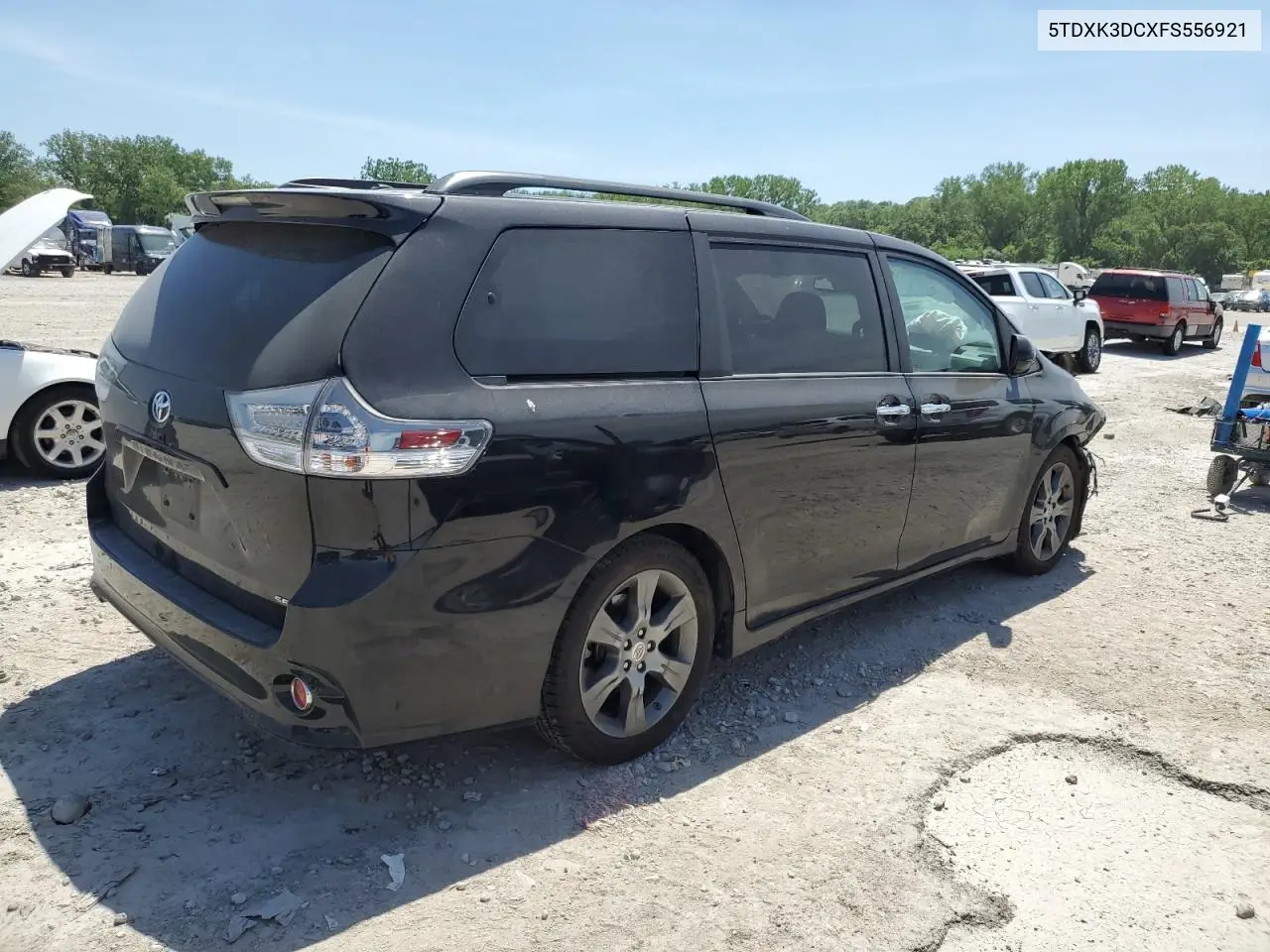 2015 Toyota Sienna Sport VIN: 5TDXK3DCXFS556921 Lot: 56524975