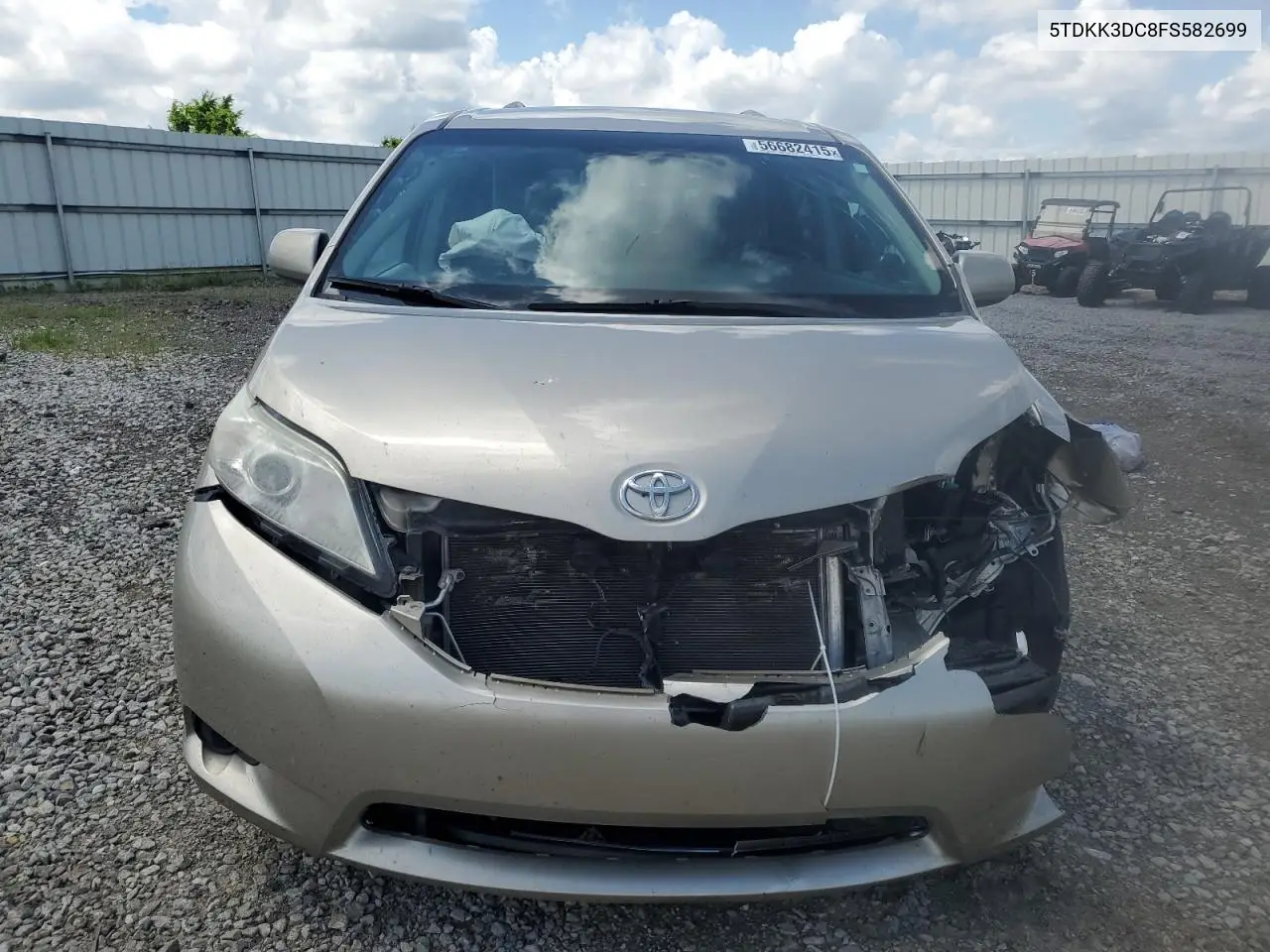 2015 Toyota Sienna Le VIN: 5TDKK3DC8FS582699 Lot: 56682415
