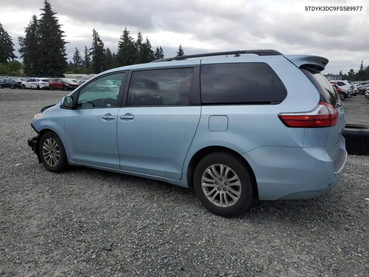 2015 Toyota Sienna Xle VIN: 5TDYK3DC9FS589977 Lot: 56705975