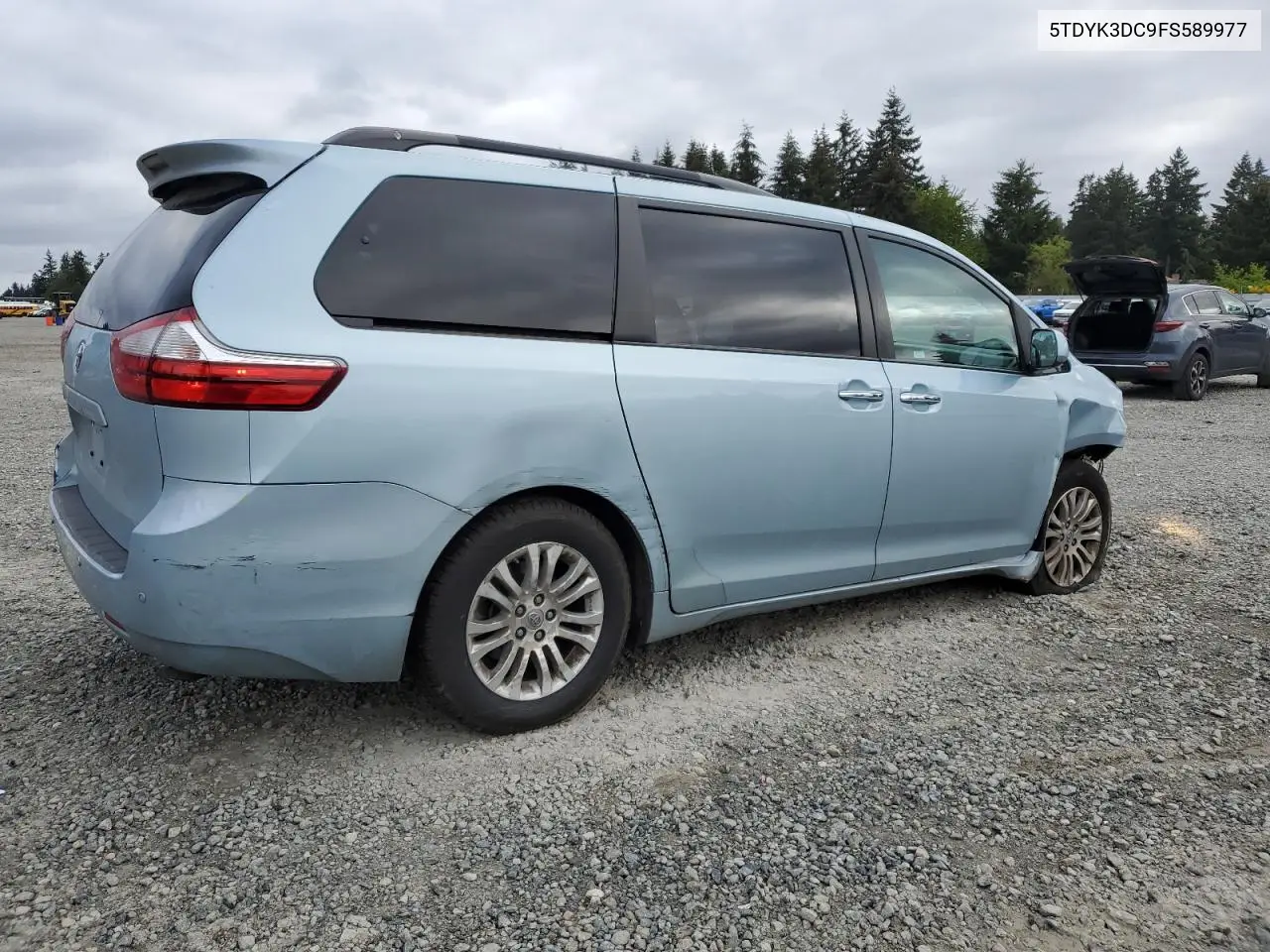 2015 Toyota Sienna Xle VIN: 5TDYK3DC9FS589977 Lot: 56705975