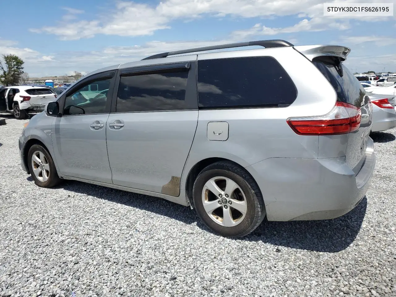 2015 Toyota Sienna Xle VIN: 5TDYK3DC1FS626195 Lot: 56937525