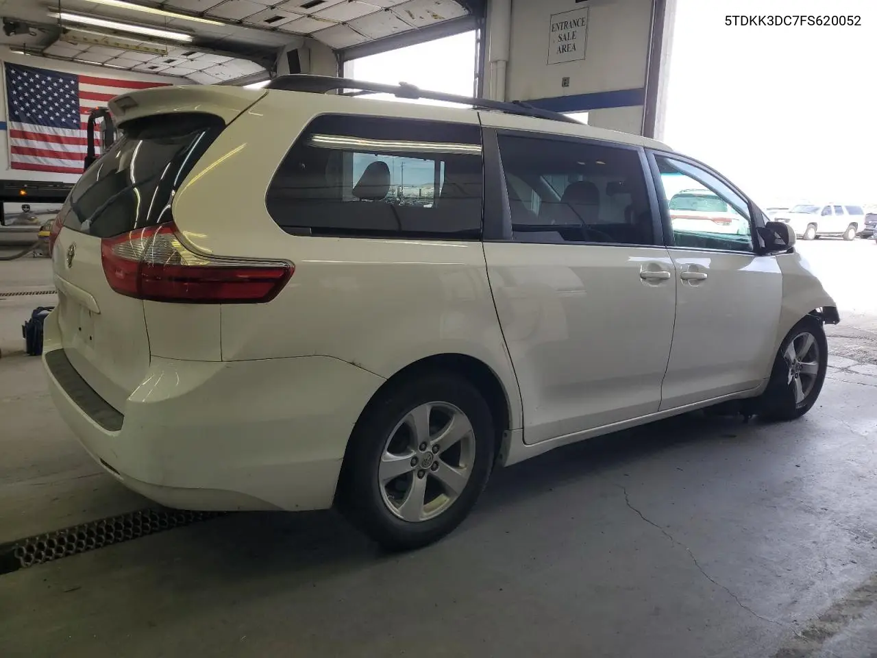 2015 Toyota Sienna Le VIN: 5TDKK3DC7FS620052 Lot: 56985425