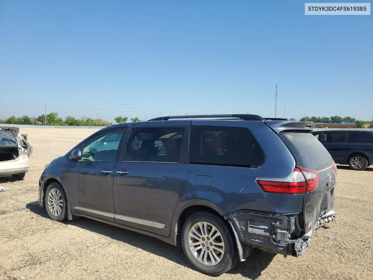 2015 Toyota Sienna Xle VIN: 5TDYK3DC4FS619385 Lot: 57090385
