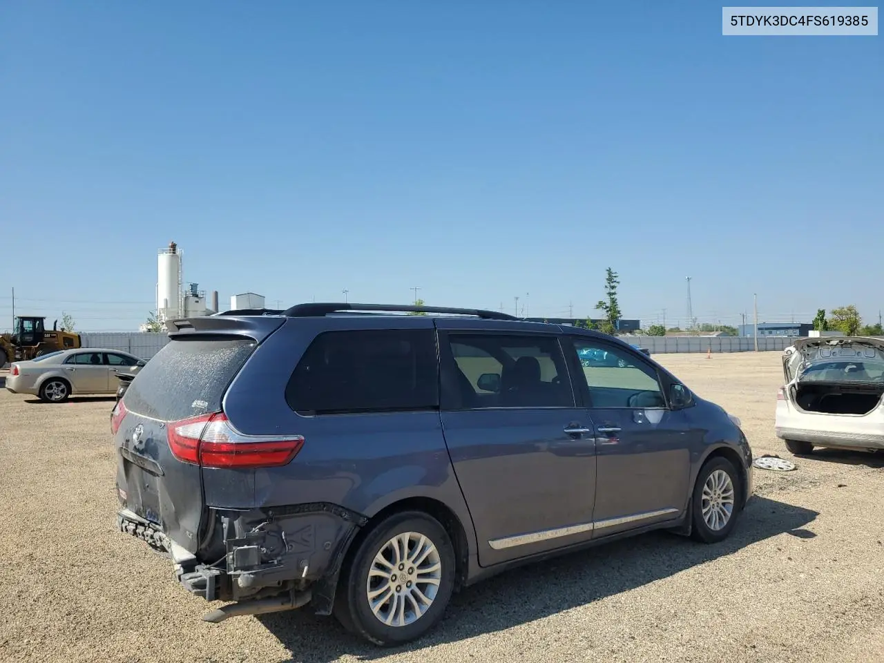 2015 Toyota Sienna Xle VIN: 5TDYK3DC4FS619385 Lot: 57090385