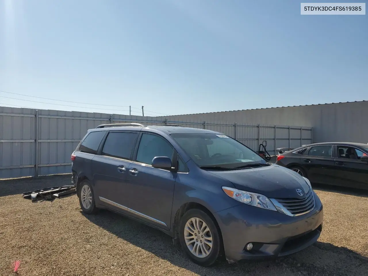 2015 Toyota Sienna Xle VIN: 5TDYK3DC4FS619385 Lot: 57090385