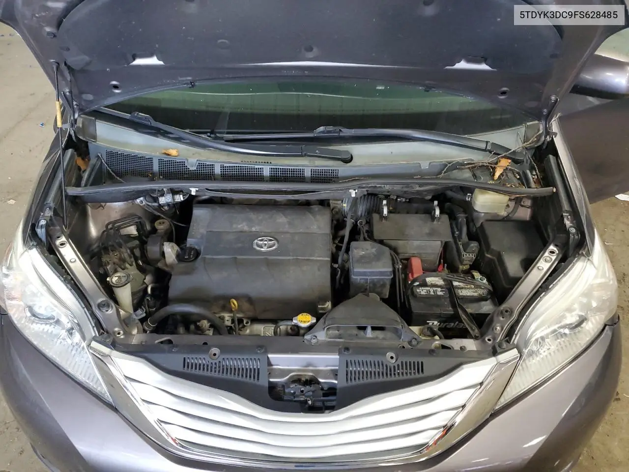 2015 Toyota Sienna Xle VIN: 5TDYK3DC9FS628485 Lot: 57165055