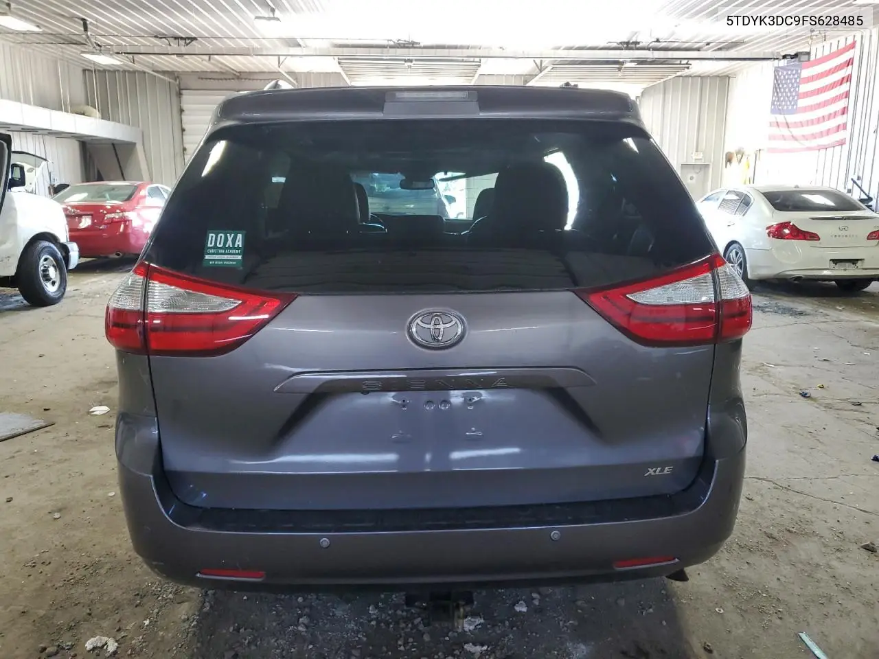 2015 Toyota Sienna Xle VIN: 5TDYK3DC9FS628485 Lot: 57165055