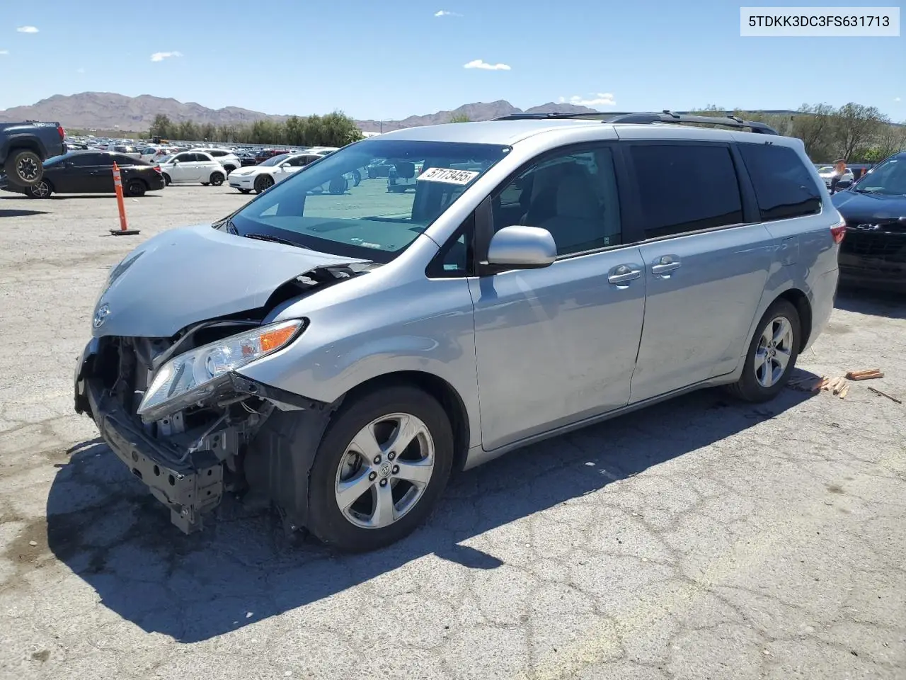 5tdkk3dc3fs631713 5TDKK3DC3FS631713 2015 Toyota Sienna Le