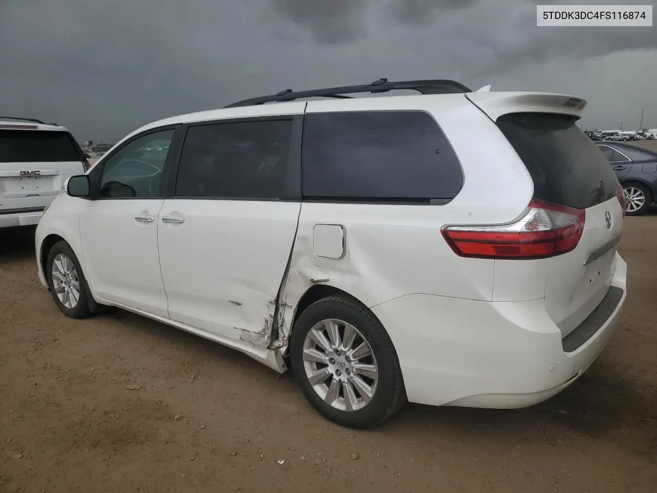 2015 Toyota Sienna Xle VIN: 5TDDK3DC4FS116874 Lot: 57240675