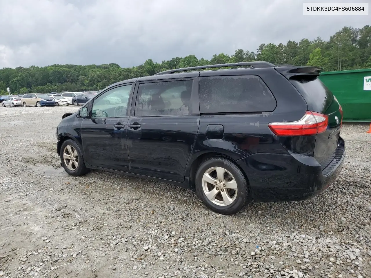 2015 Toyota Sienna Le VIN: 5TDKK3DC4FS606884 Lot: 59282015