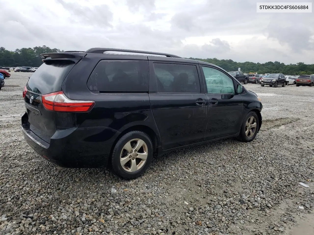 2015 Toyota Sienna Le VIN: 5TDKK3DC4FS606884 Lot: 59282015