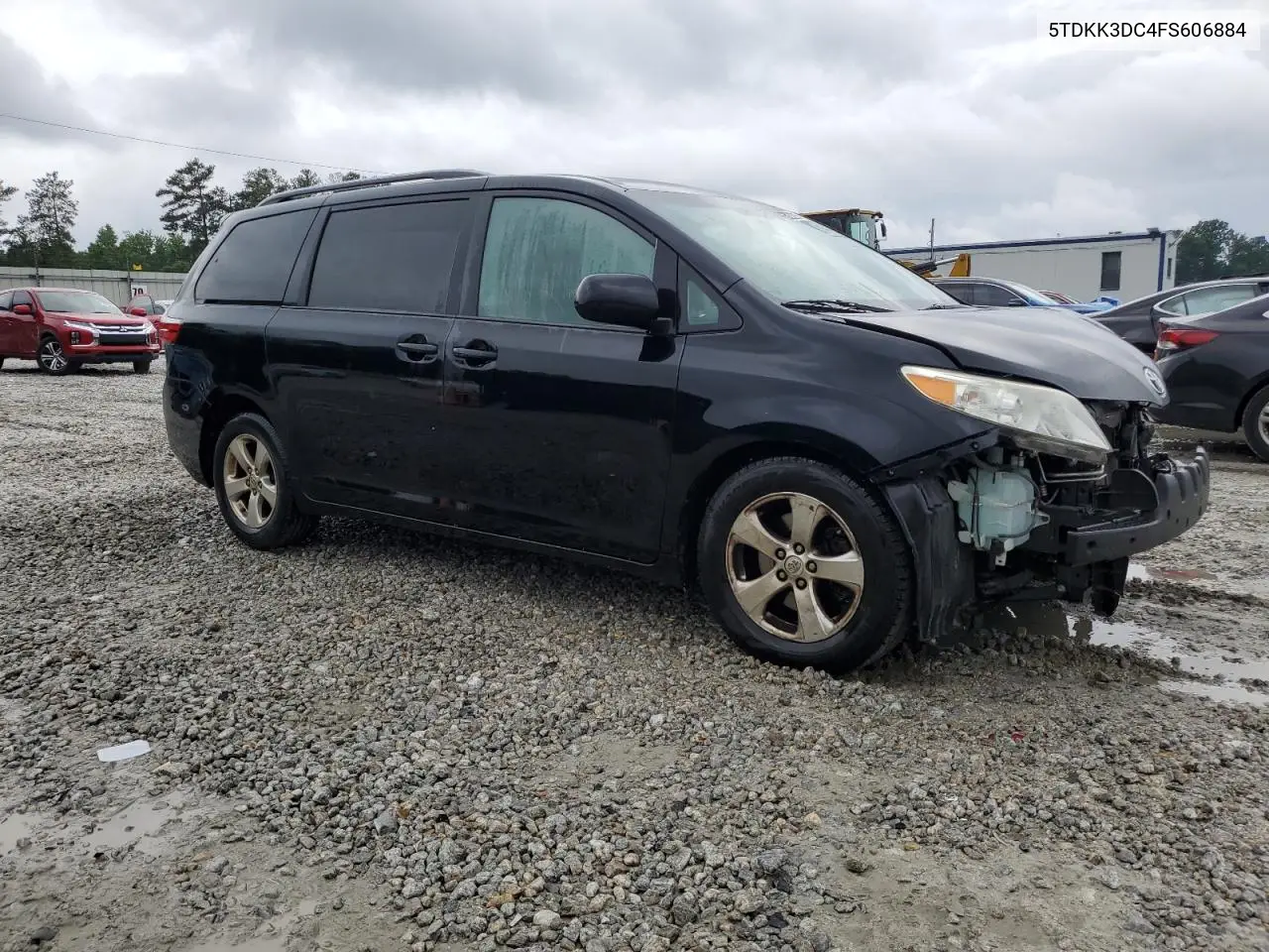 2015 Toyota Sienna Le VIN: 5TDKK3DC4FS606884 Lot: 59282015