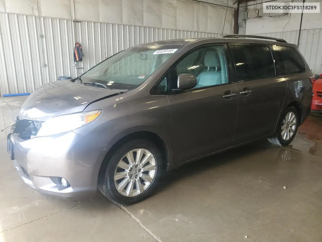 2015 Toyota Sienna Xle VIN: 5TDDK3DC3FS118289 Lot: 60559155