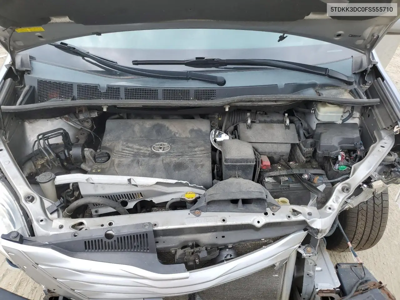 2015 Toyota Sienna Le VIN: 5TDKK3DC0FS555710 Lot: 61930765