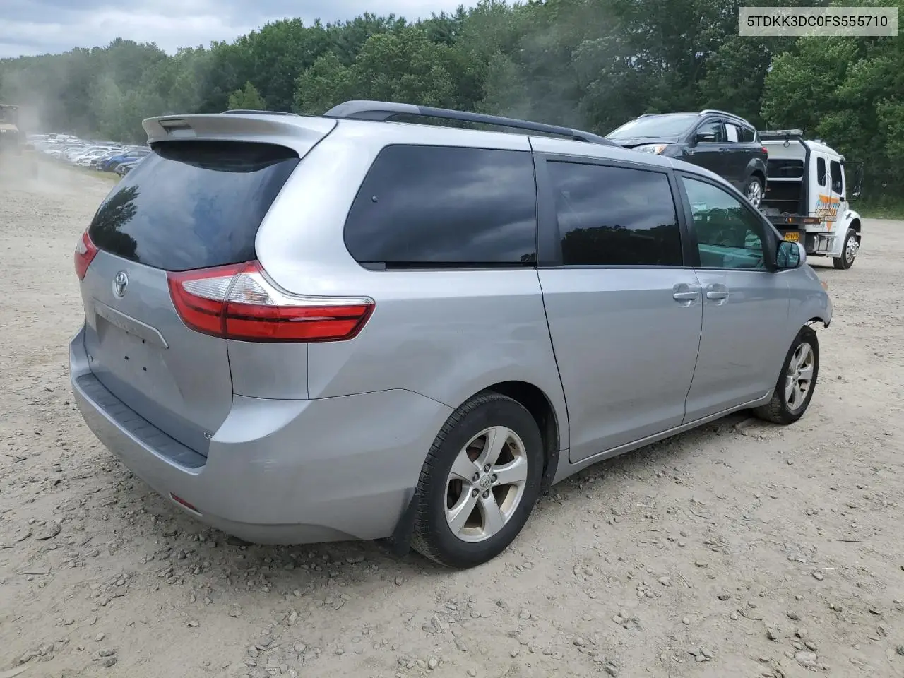 2015 Toyota Sienna Le VIN: 5TDKK3DC0FS555710 Lot: 61930765