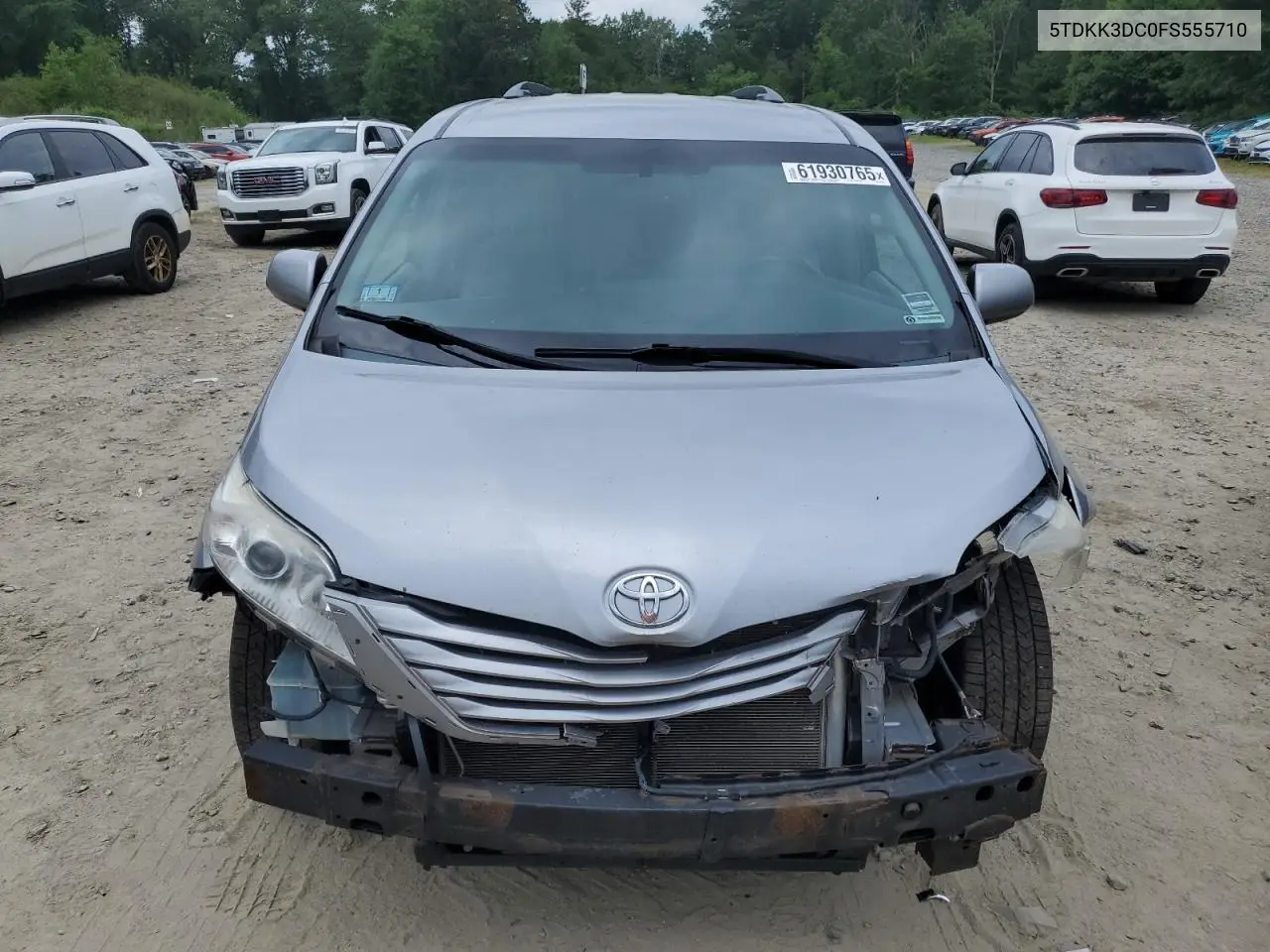 2015 Toyota Sienna Le VIN: 5TDKK3DC0FS555710 Lot: 61930765