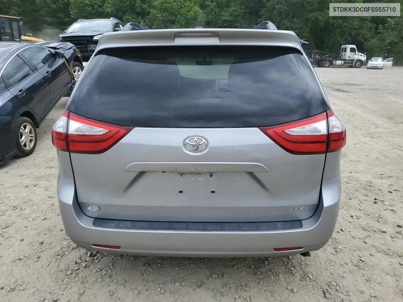 2015 Toyota Sienna Le VIN: 5TDKK3DC0FS555710 Lot: 61930765