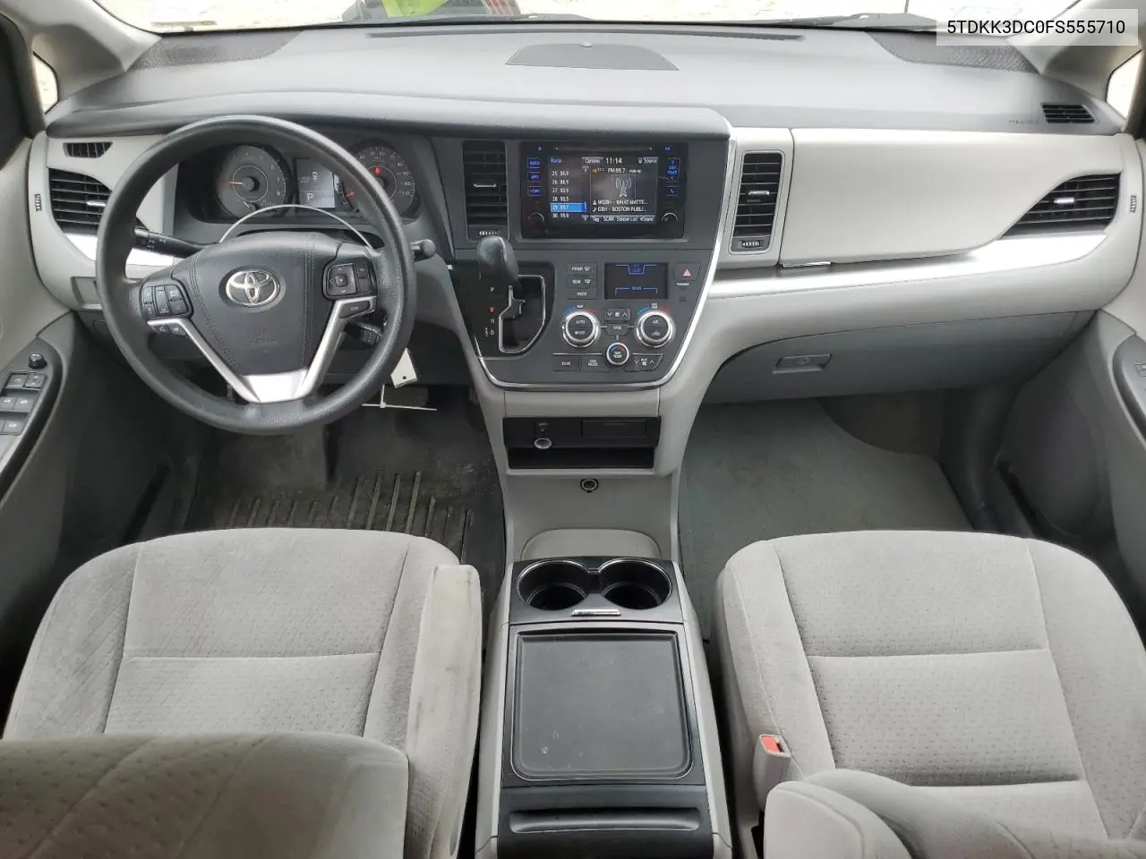 2015 Toyota Sienna Le VIN: 5TDKK3DC0FS555710 Lot: 61930765