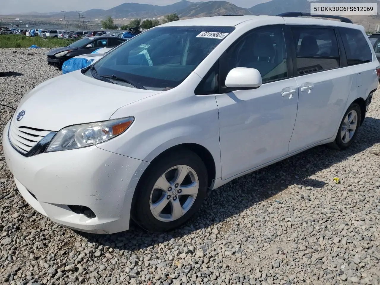 2015 Toyota Sienna Le VIN: 5TDKK3DC6FS612069 Lot: 62186665