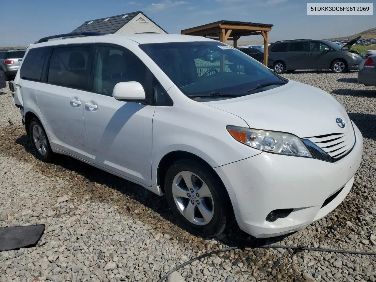 2015 Toyota Sienna Le VIN: 5TDKK3DC6FS612069 Lot: 62186665