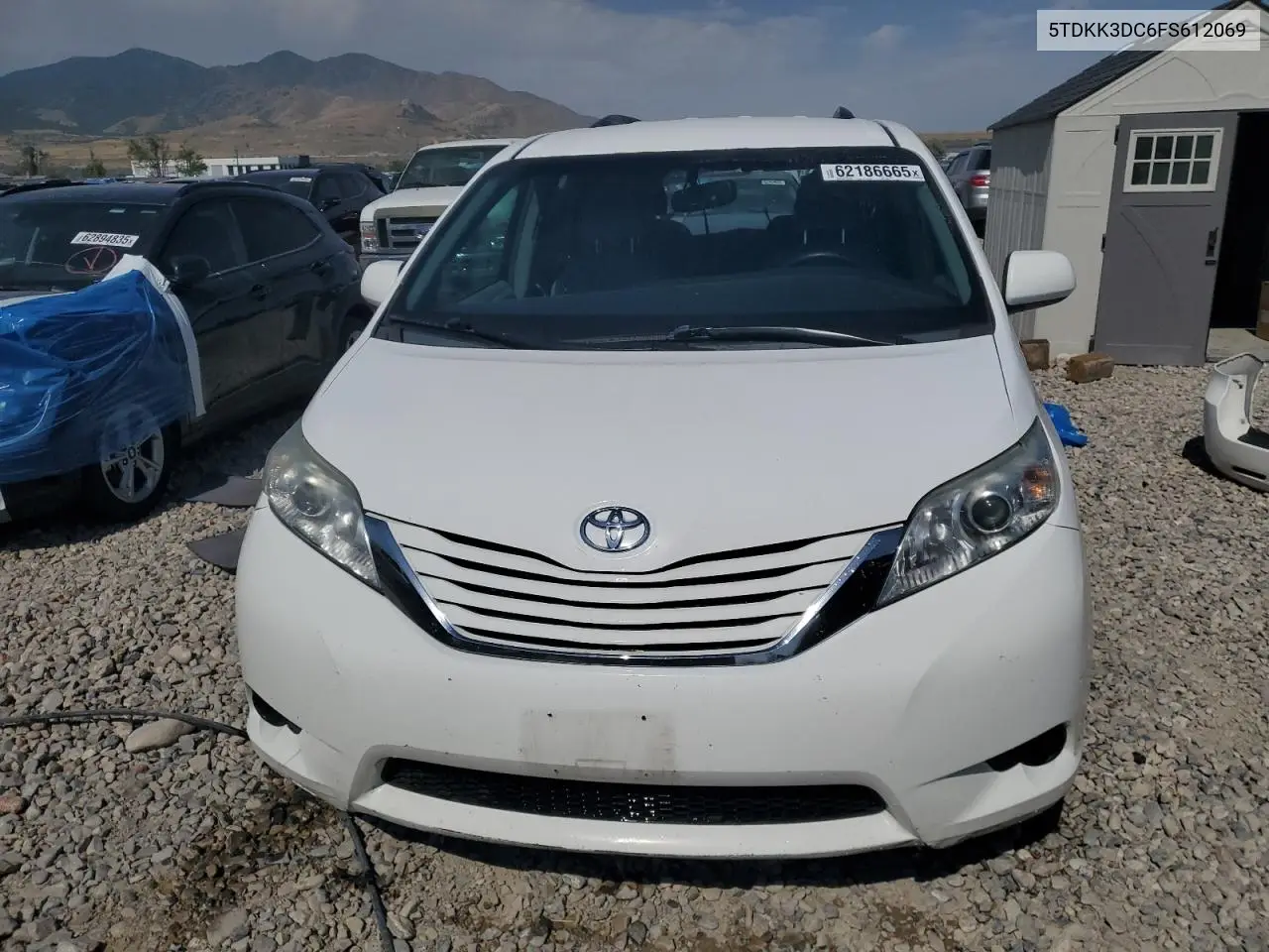2015 Toyota Sienna Le VIN: 5TDKK3DC6FS612069 Lot: 62186665