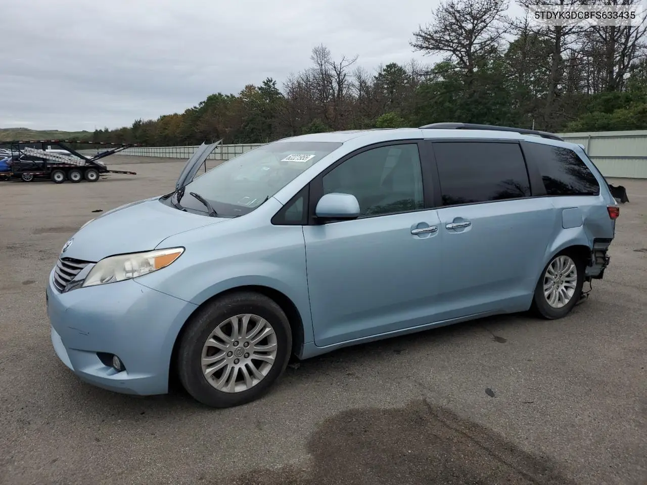 2015 Toyota Sienna Xle VIN: 5TDYK3DC8FS633435 Lot: 62221955