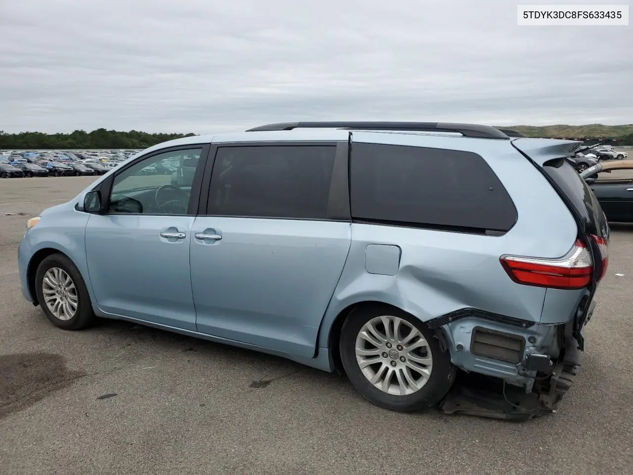 2015 Toyota Sienna Xle VIN: 5TDYK3DC8FS633435 Lot: 62221955